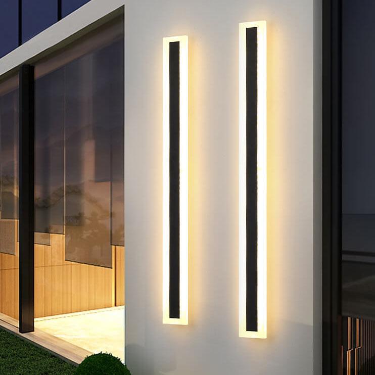 Minimalistic Elongated Bar Shaped 1-Light LED Acrylic