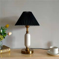 Traditional French Round Fabric PVC Metal Pleated Shade