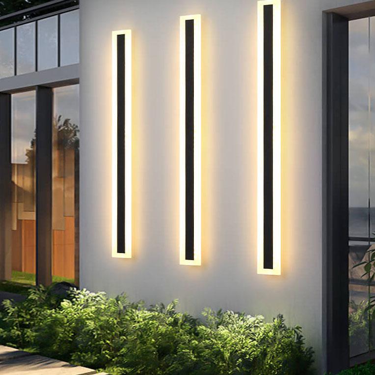 Minimalistic Elongated Bar Shaped 1-Light LED Acrylic