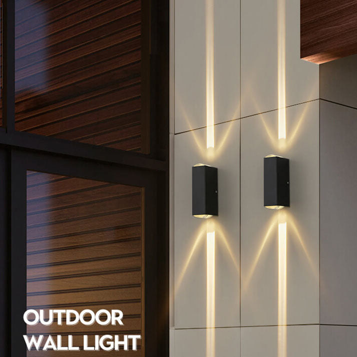 Modern Minimalist Aluminum Hardware Rectangular LED Outdoor