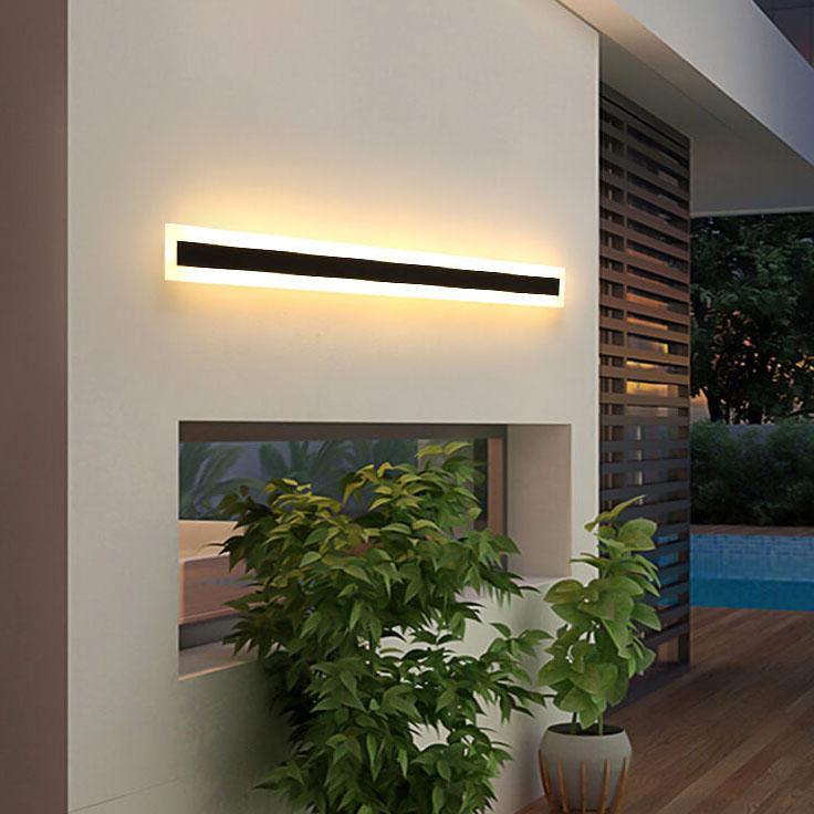 Minimalistic Elongated Bar Shaped 1-Light LED Acrylic