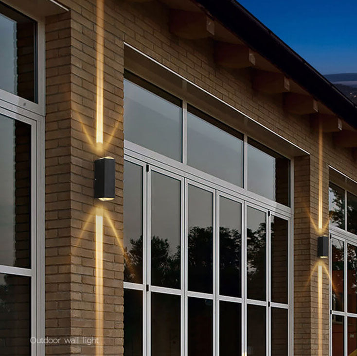 Modern Minimalist Aluminum Hardware Rectangular LED Outdoor