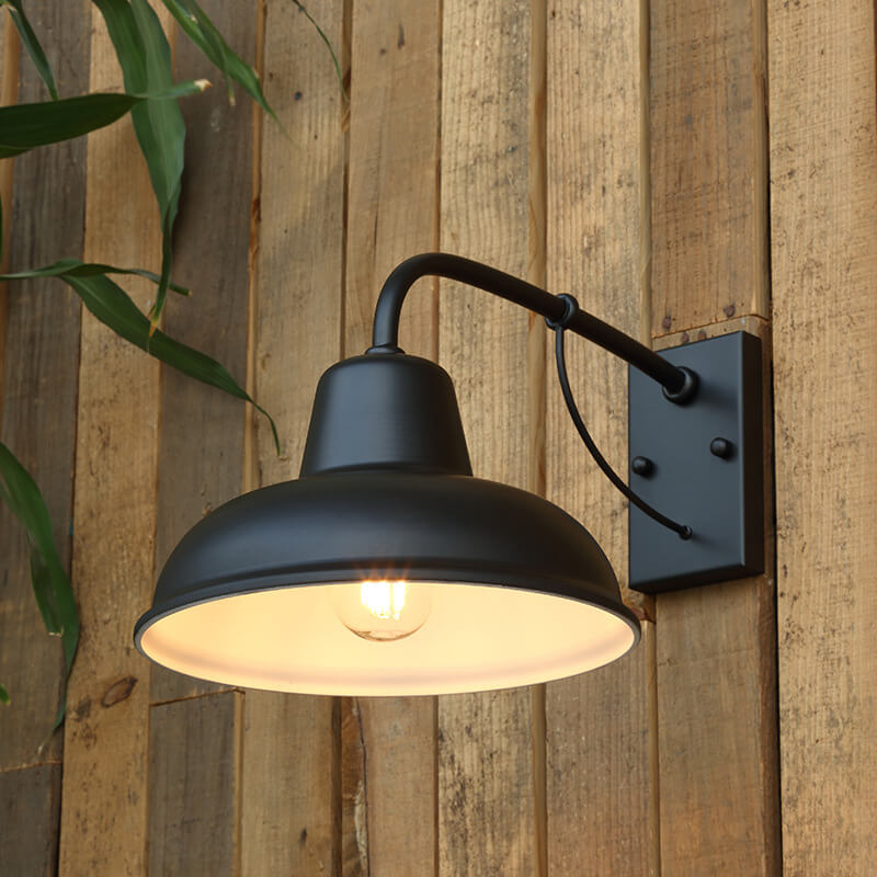 Vintage Iron Barn Waterproof Outdoor 1-Light Wall Sconce