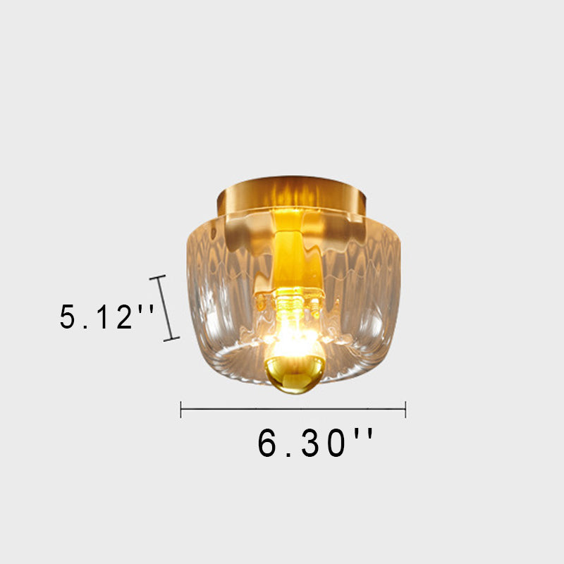 Modern Luxury Glass Sun Shape Full Copper Dual Purpose