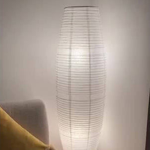 Nordic Minimalist Rice Paper Column 2-Light Standing Floor