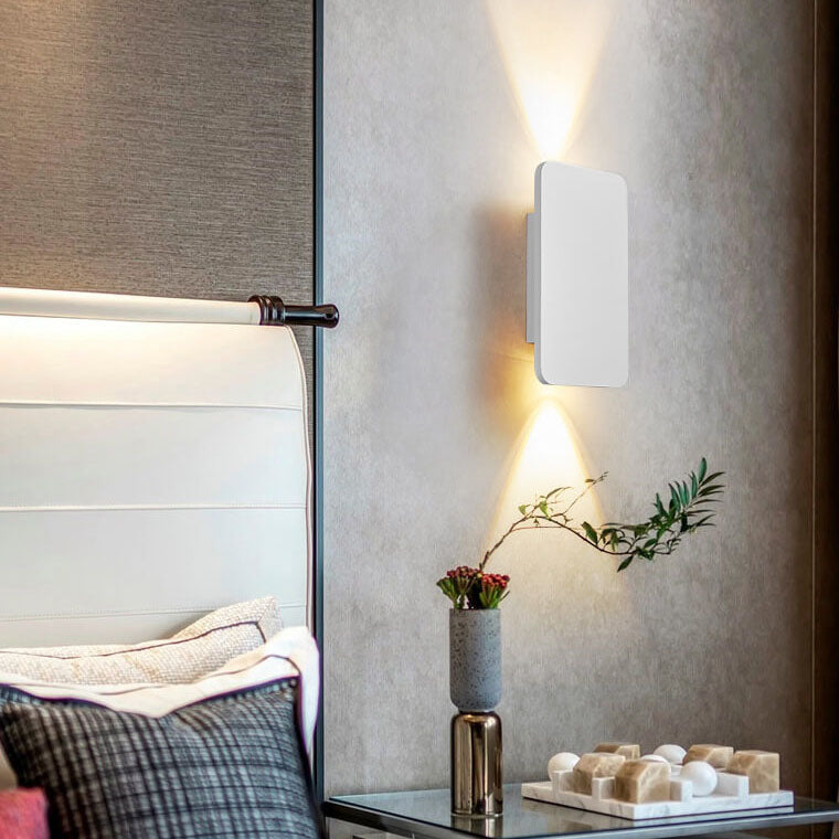 Nordic Minimalist Aluminum Rectangular Flat Panel 2-Light