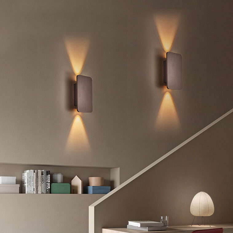 Nordic Minimalist Aluminum Rectangular Flat Panel 2-Light