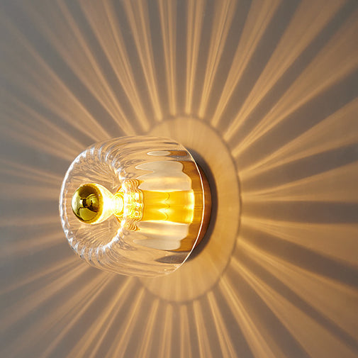 Modern Luxury Glass Sun Shape Full Copper Dual Purpose