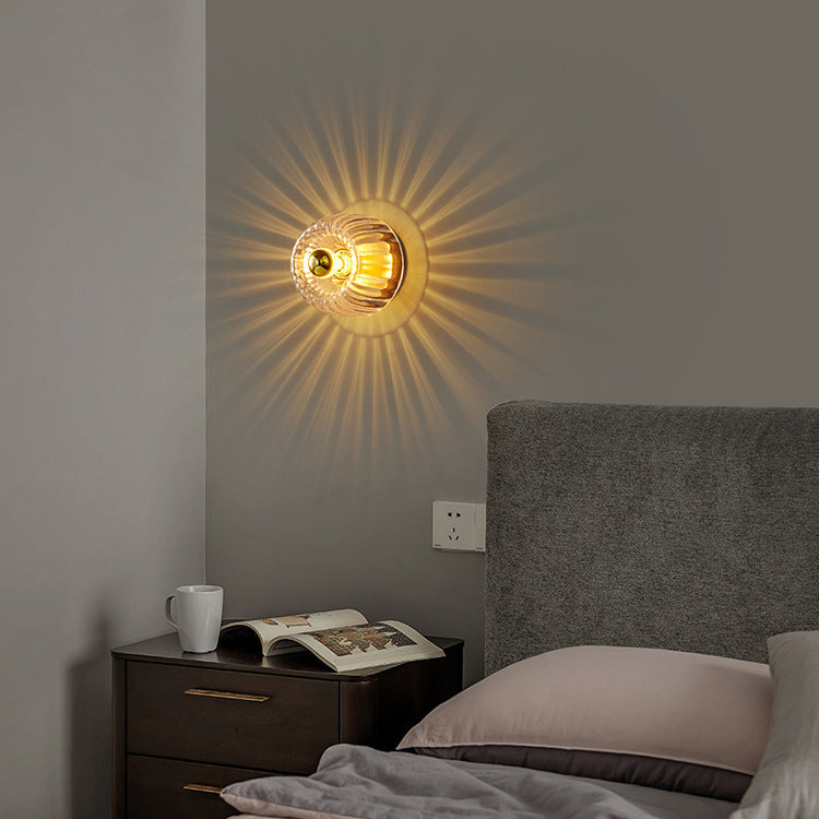 Modern Luxury Glass Sun Shape Full Copper Dual Purpose