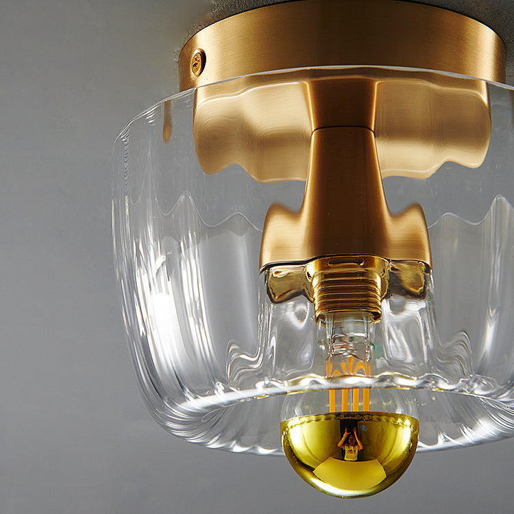 Modern Luxury Glass Sun Shape Full Copper Dual Purpose