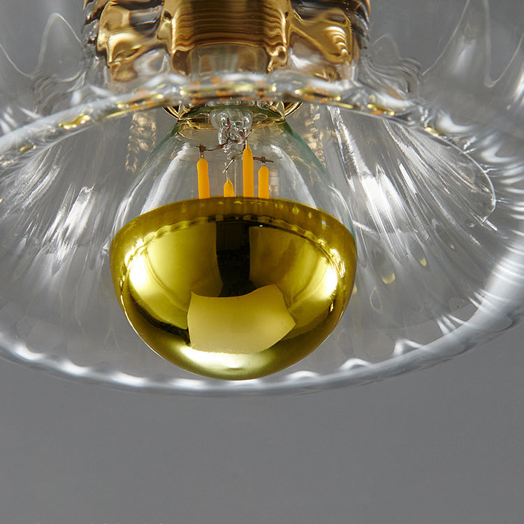 Modern Luxury Glass Sun Shape Full Copper Dual Purpose