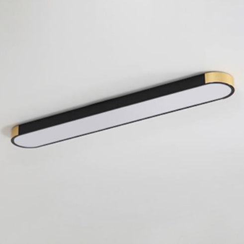 Modern Minimalist Rectangular Ring LED Flush Mount Ceiling
