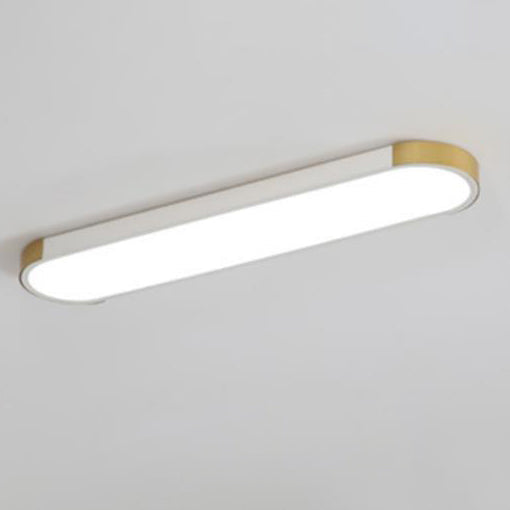 Modern Minimalist Rectangular Ring LED Flush Mount Ceiling