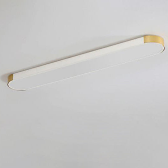 Modern Minimalist Rectangular Ring LED Flush Mount Ceiling