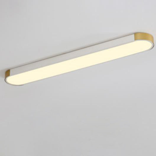 Modern Minimalist Rectangular Ring LED Flush Mount Ceiling
