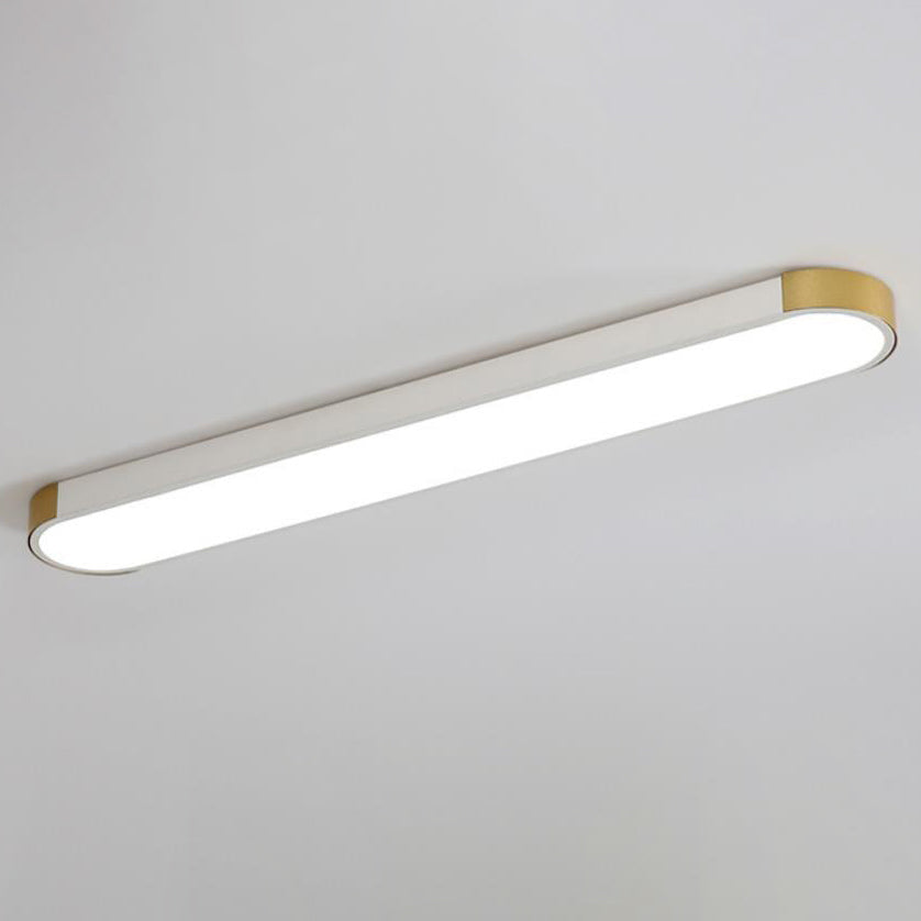 Modern Minimalist Rectangular Ring LED Flush Mount Ceiling