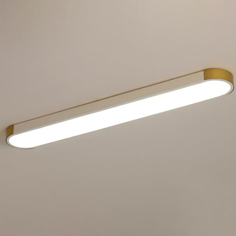 Modern Minimalist Rectangular Ring LED Flush Mount Ceiling
