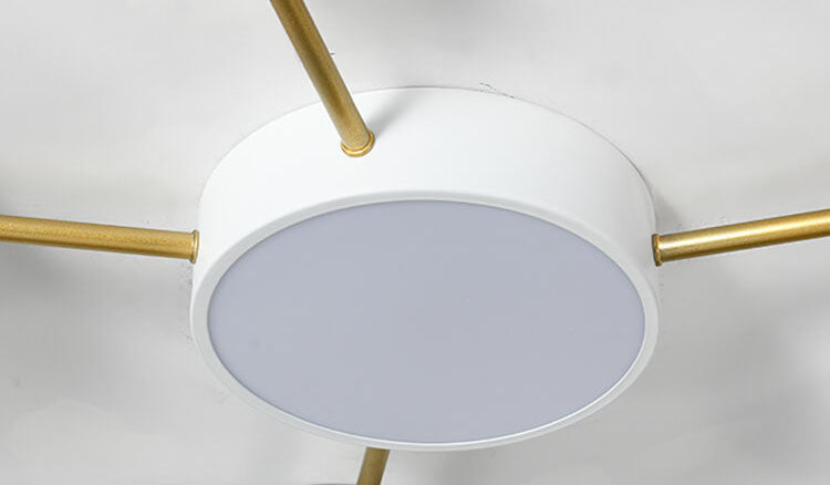Scandinavian Minimalist Solid Wood Iron LED Flush Mount