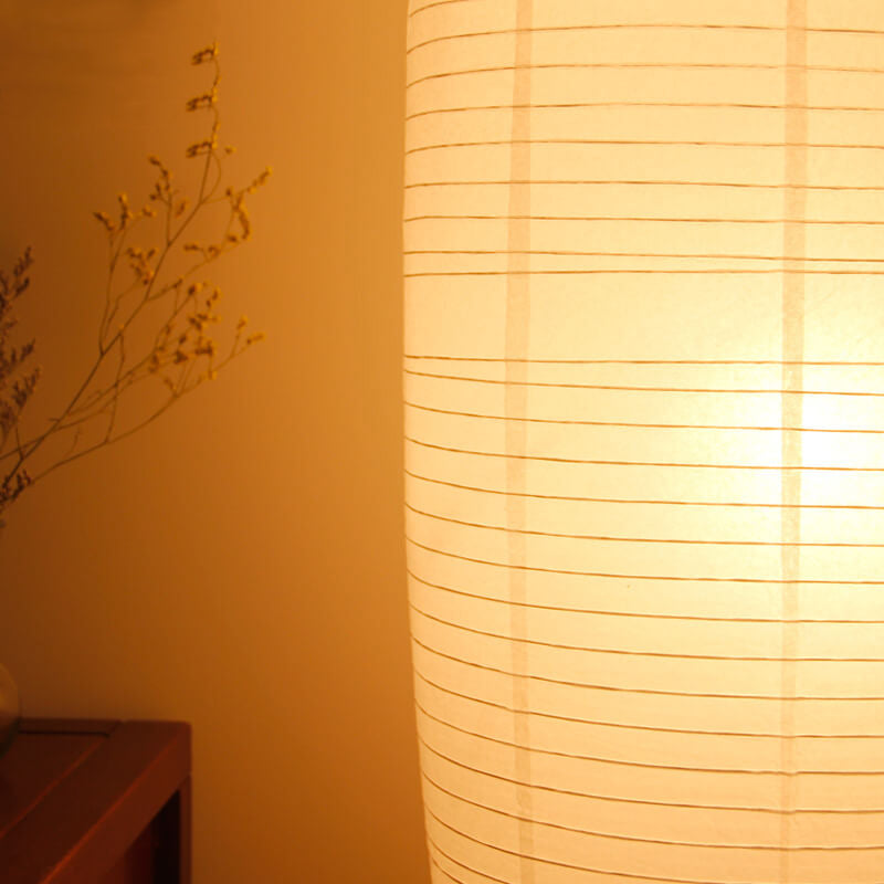 Nordic Minimalist Rice Paper Column 2-Light Standing Floor