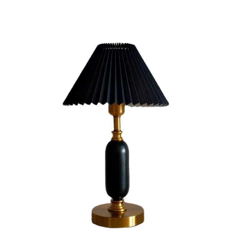 Traditional French Round Fabric PVC Metal Pleated Shade