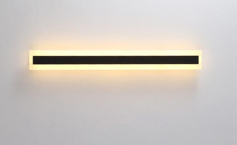 Minimalistic Elongated Bar Shaped 1-Light LED Acrylic