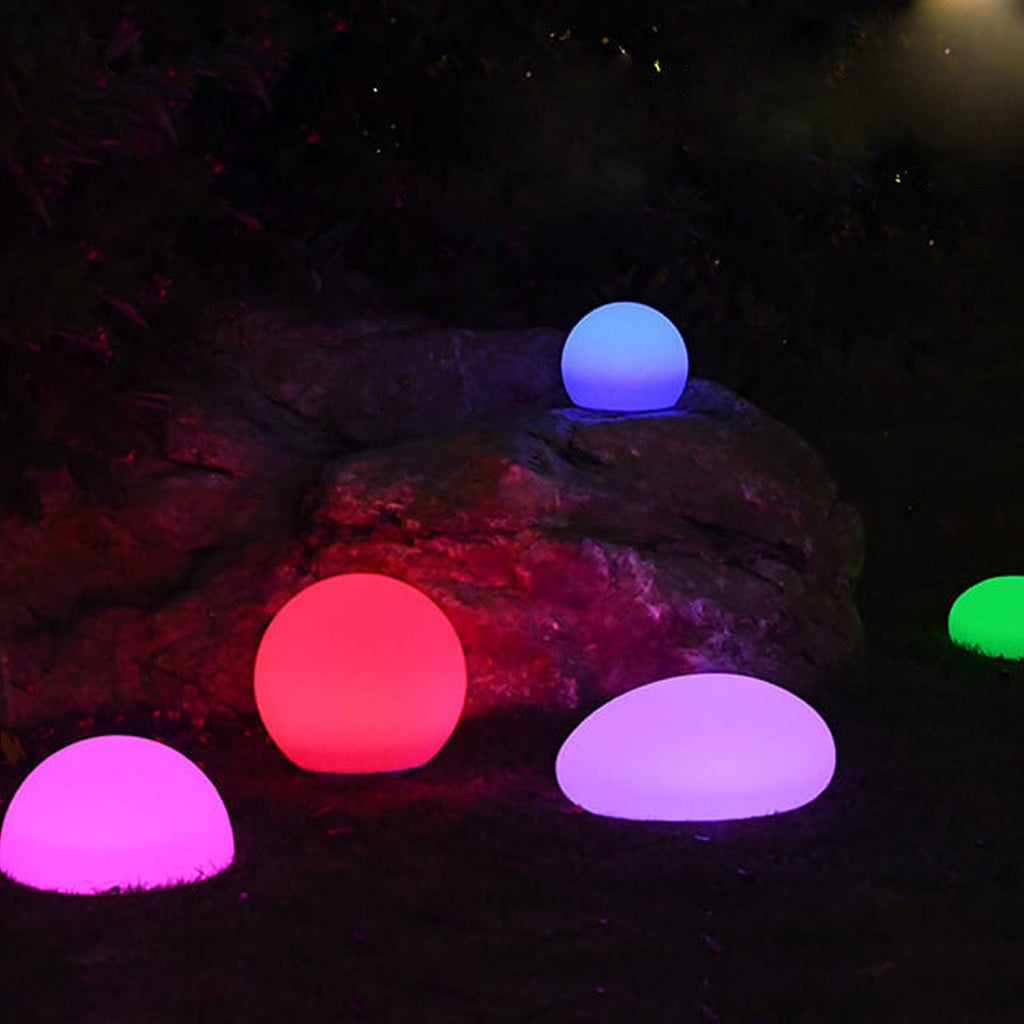 Solar Waterproof PE Spherical LED Outdoor Decorative Lawn
