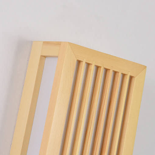 Modern Minimalist Solid Wood Acrylic Rectangular LED Wall