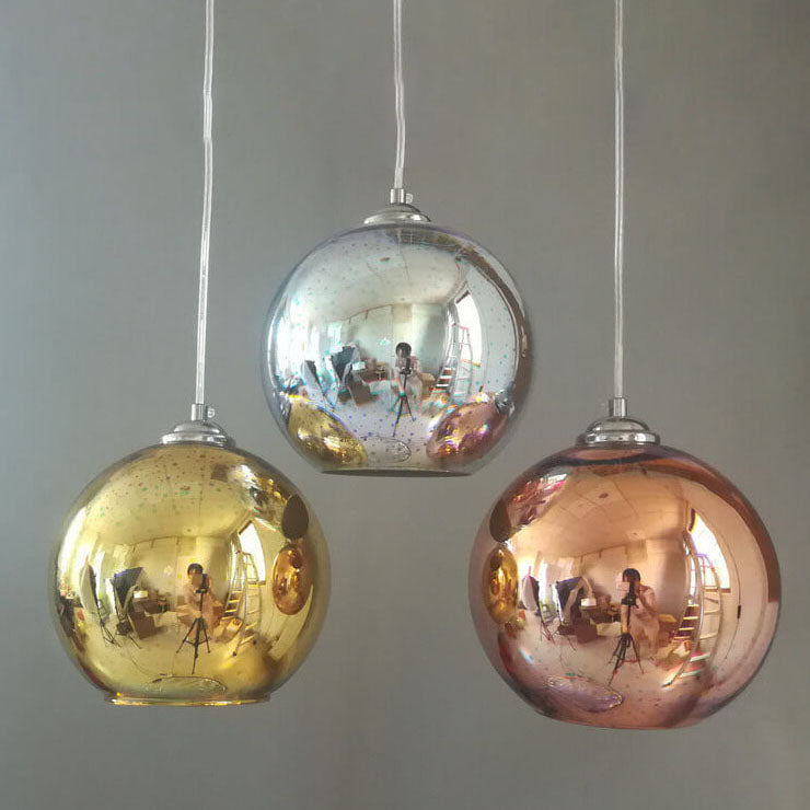 Modern Creative 3D Colorful Fireworks Glass 1-Light Dome