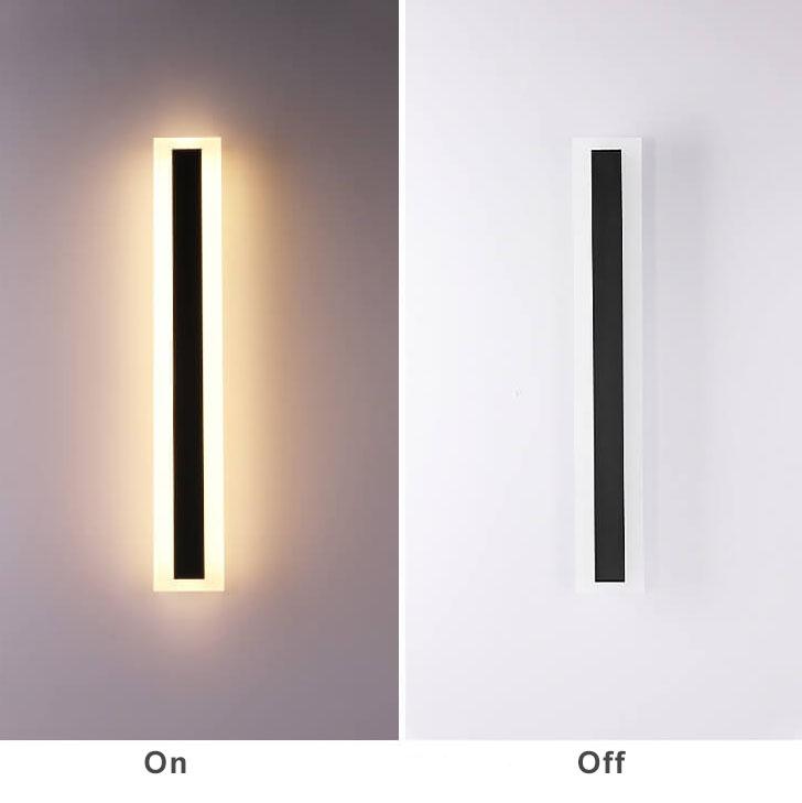 Minimalistic Elongated Bar Shaped 1-Light LED Acrylic
