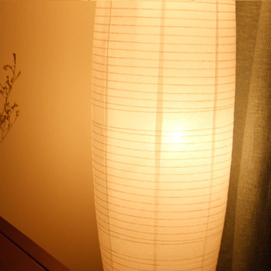 Nordic Minimalist Rice Paper Column 2-Light Standing Floor