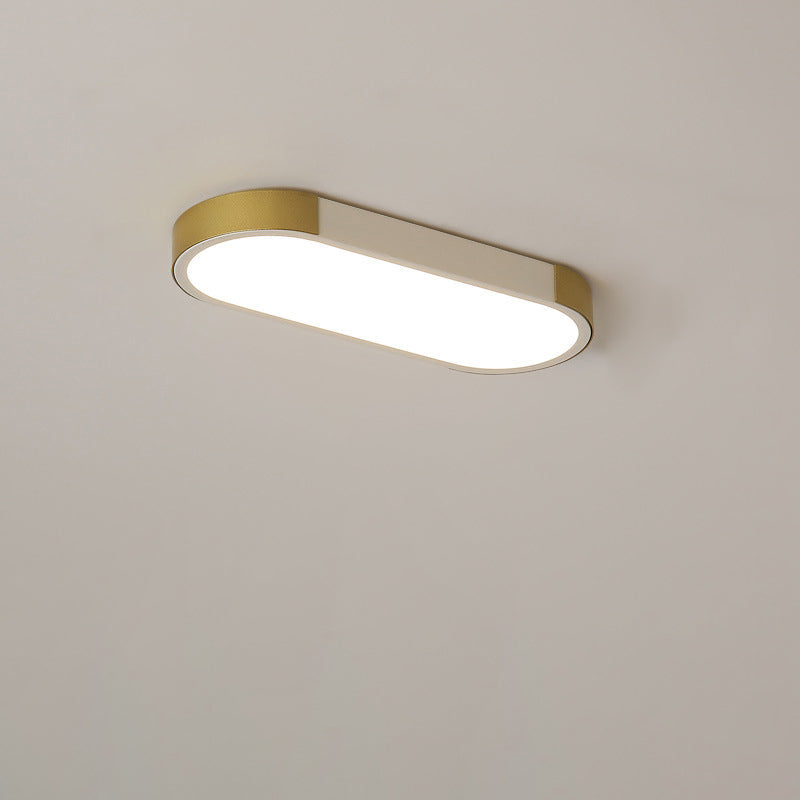 Modern Minimalist Rectangular Ring LED Flush Mount Ceiling