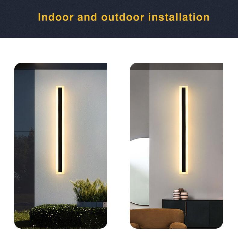 Minimalistic Elongated Bar Shaped 1-Light LED Acrylic