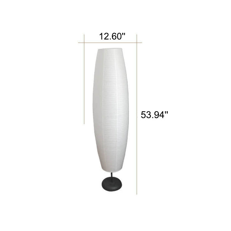 Nordic Minimalist Rice Paper Column 2-Light Standing Floor