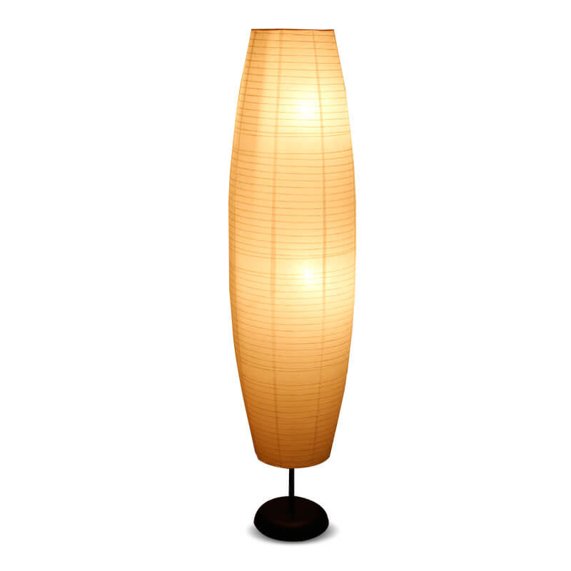 Nordic Minimalist Rice Paper Column 2-Light Standing Floor
