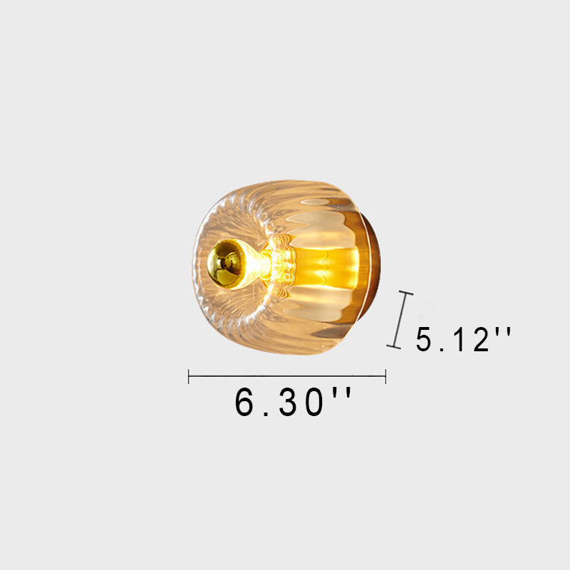 Modern Luxury Glass Sun Shape Full Copper Dual Purpose