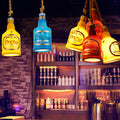 Contemporary Industrial Colorful Bottle Resin 1-Light