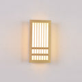 Modern Minimalist Solid Wood Acrylic Rectangular LED Wall