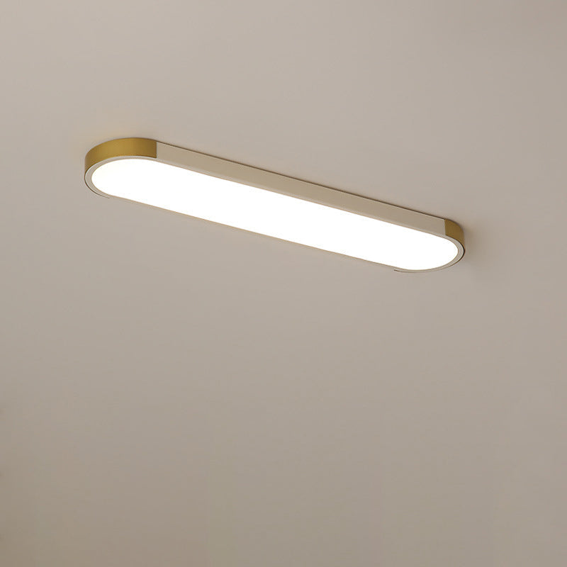 Modern Minimalist Rectangular Ring LED Flush Mount Ceiling