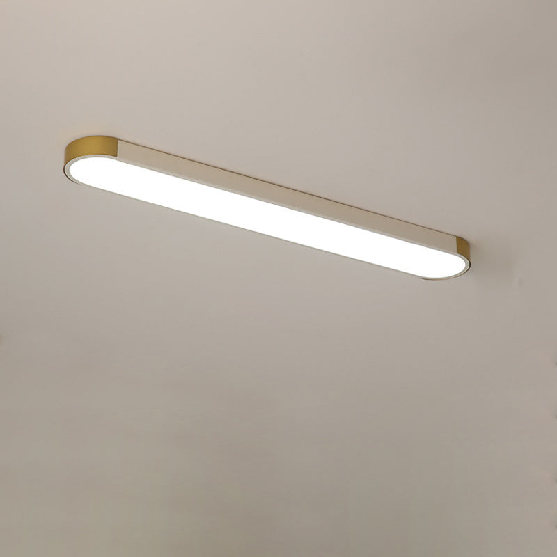 Modern Minimalist Rectangular Ring LED Flush Mount Ceiling