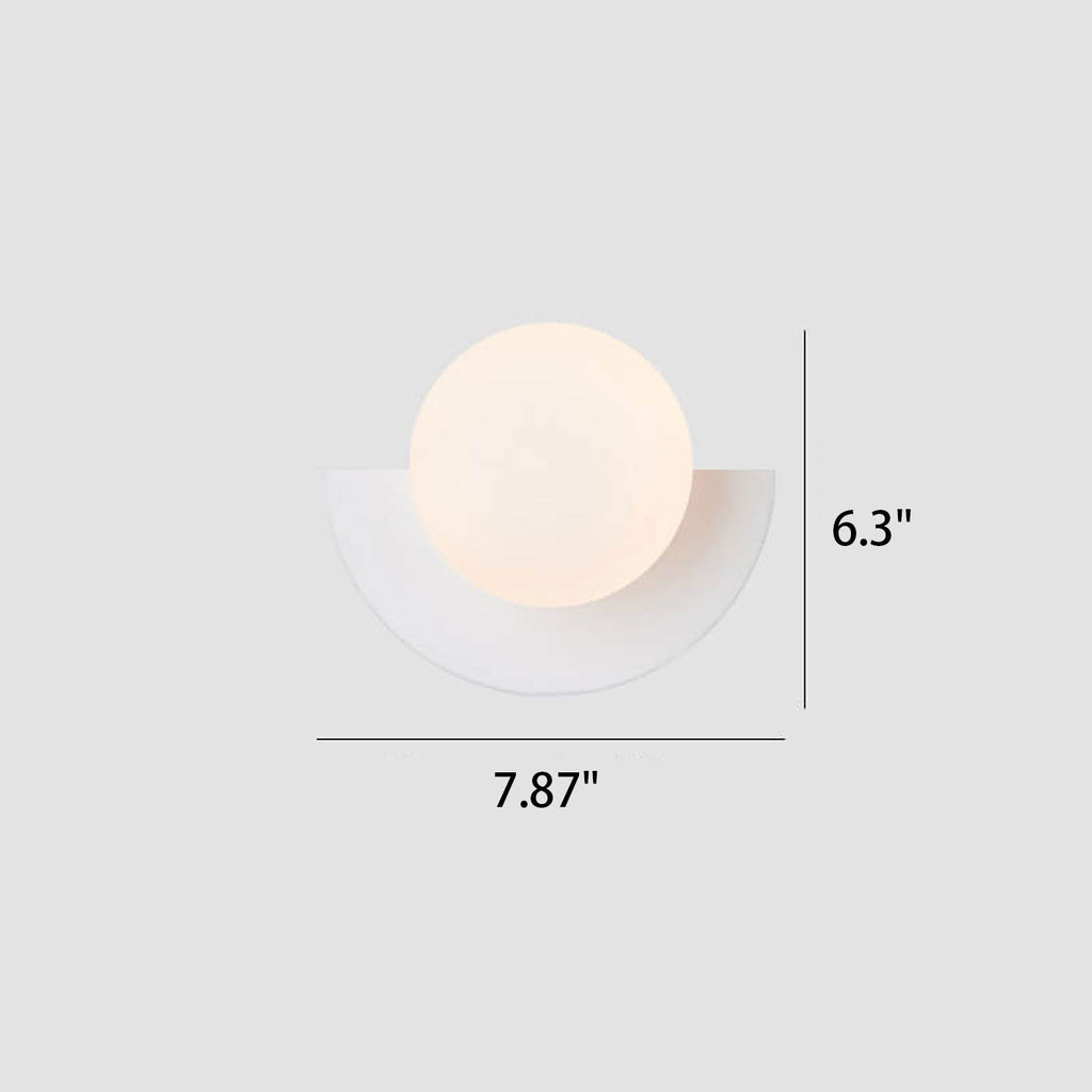 Modern Minimalist Glass Spherical Colorful Semicircle
