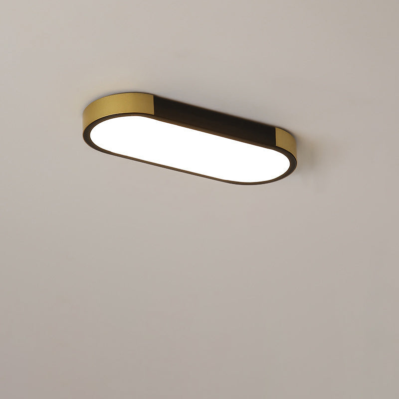 Modern Minimalist Rectangular Ring LED Flush Mount Ceiling