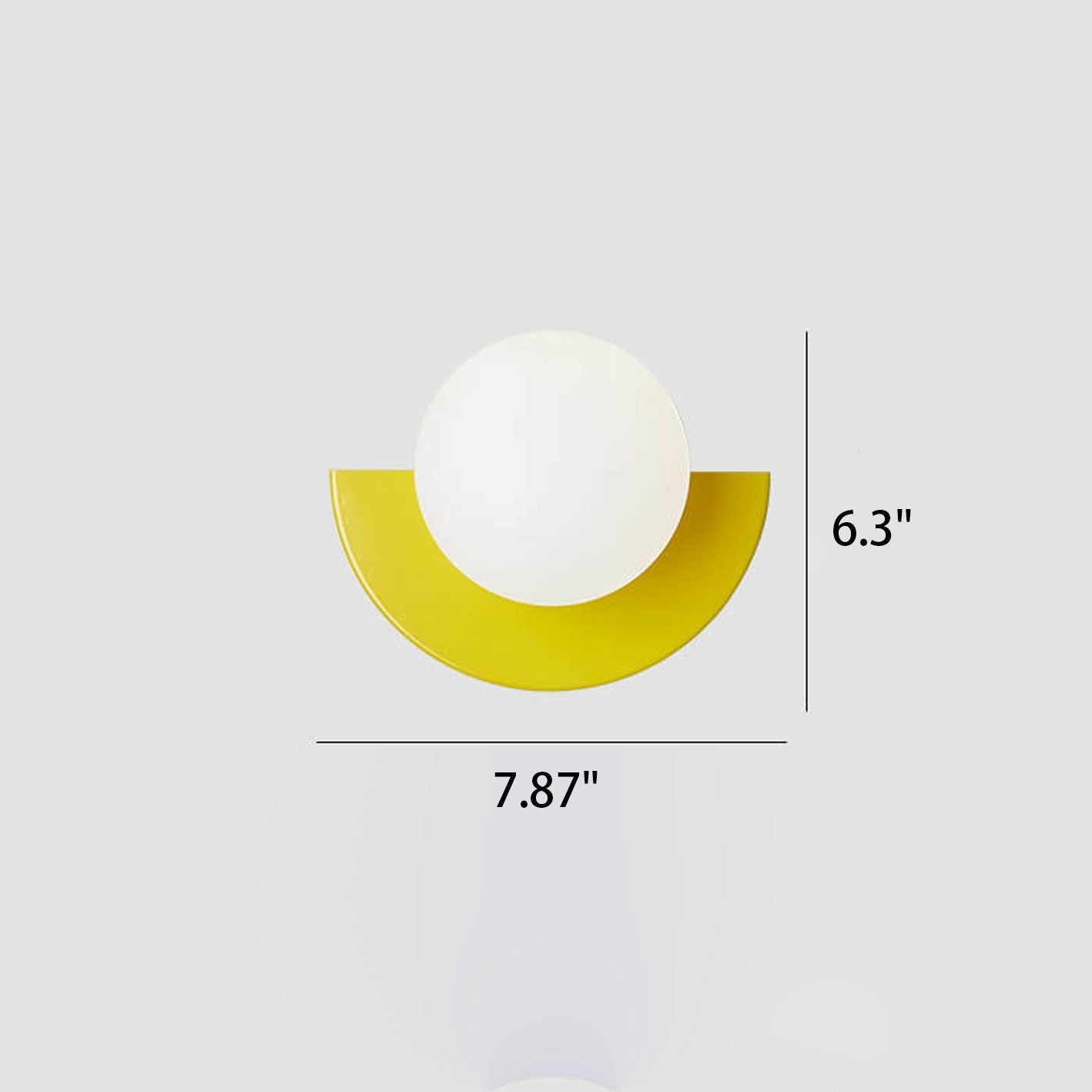 Modern Minimalist Glass Spherical Colorful Semicircle
