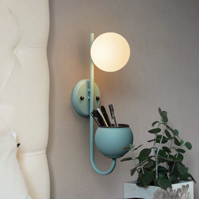 Sphere 1-Light Storage Box Planting Pot Decoration Wall