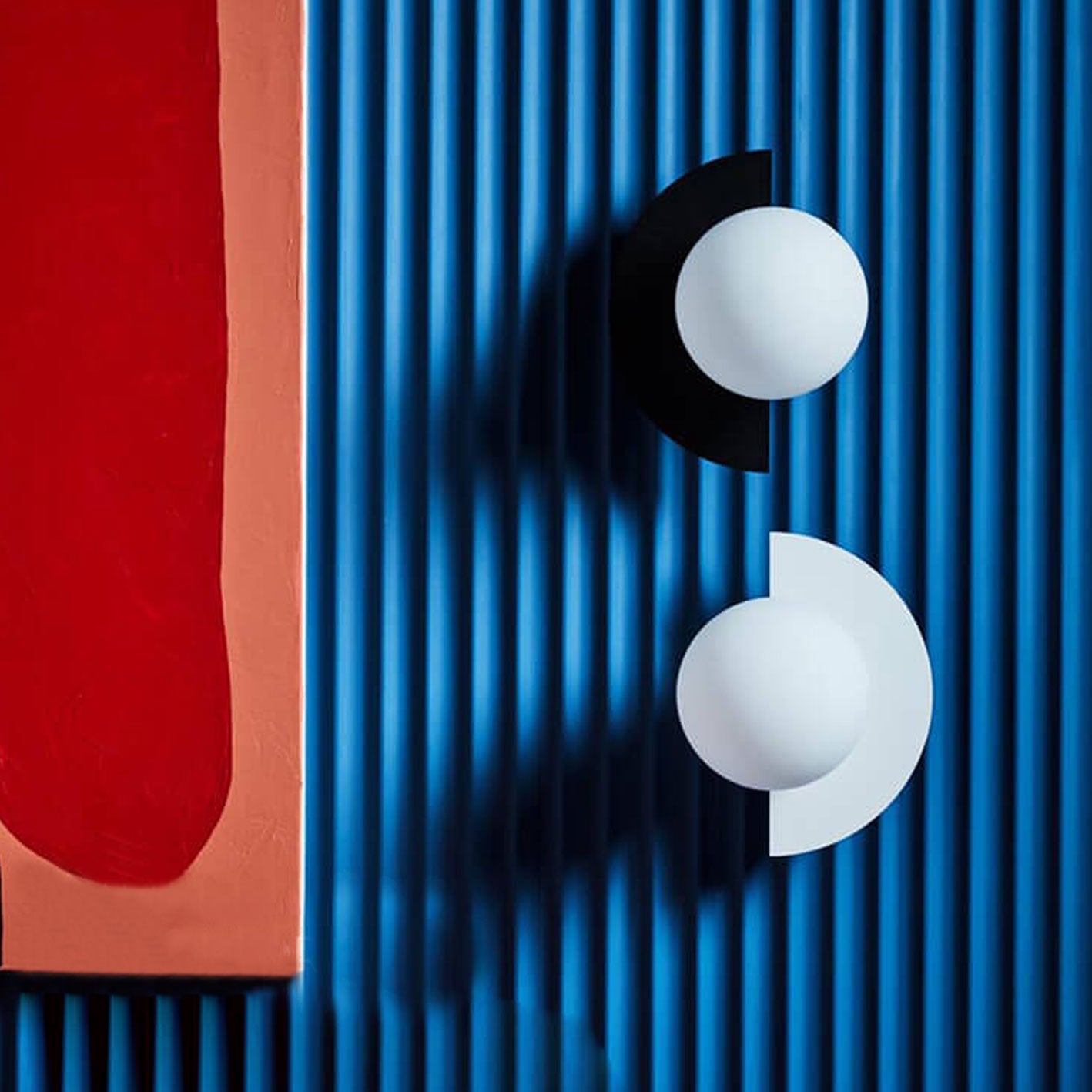 Modern Minimalist Glass Spherical Colorful Semicircle