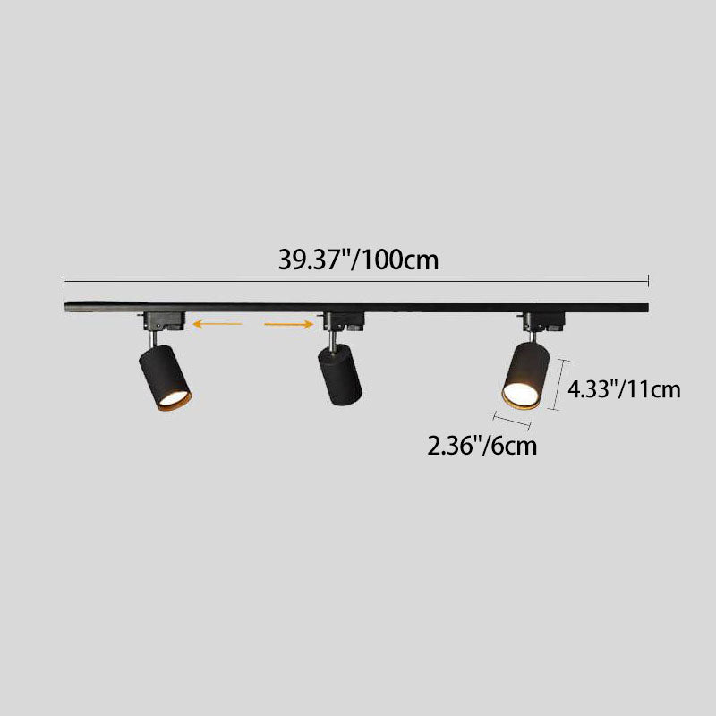 Modern Tubular Track Lighting 3/4/5 Light LED Flush Mount