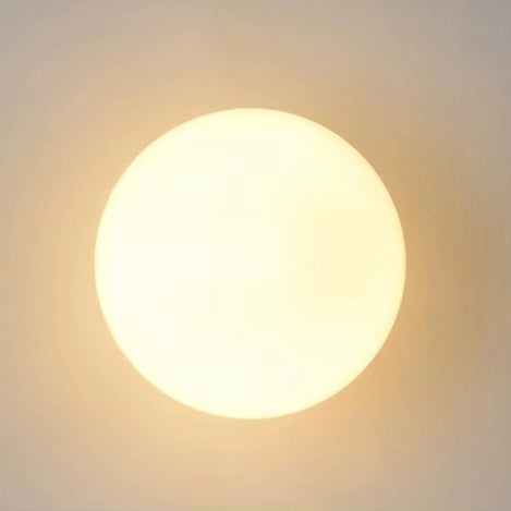 Modern Minimalist Orb Glass 1-Light Wall Sconce Lamp For