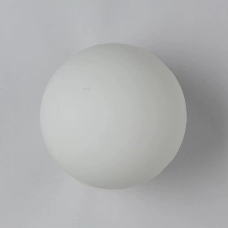 Modern Minimalist Orb Glass 1-Light Wall Sconce Lamp For