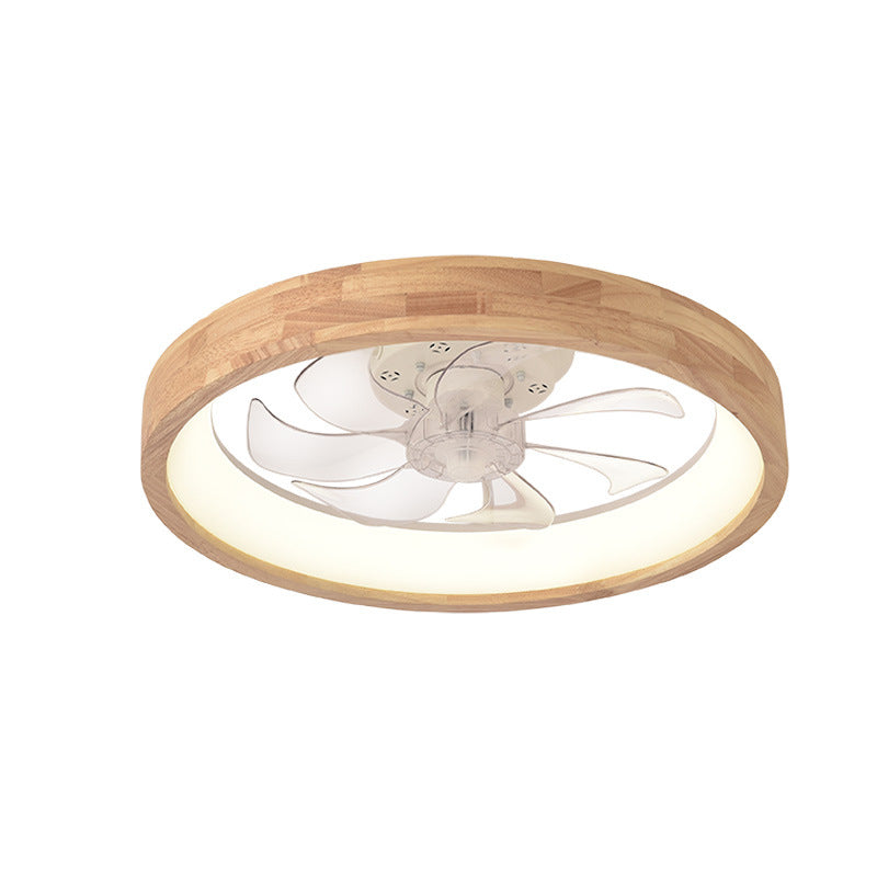 Traditional Japanese Solid Wood Iron Acrylic ABS Round