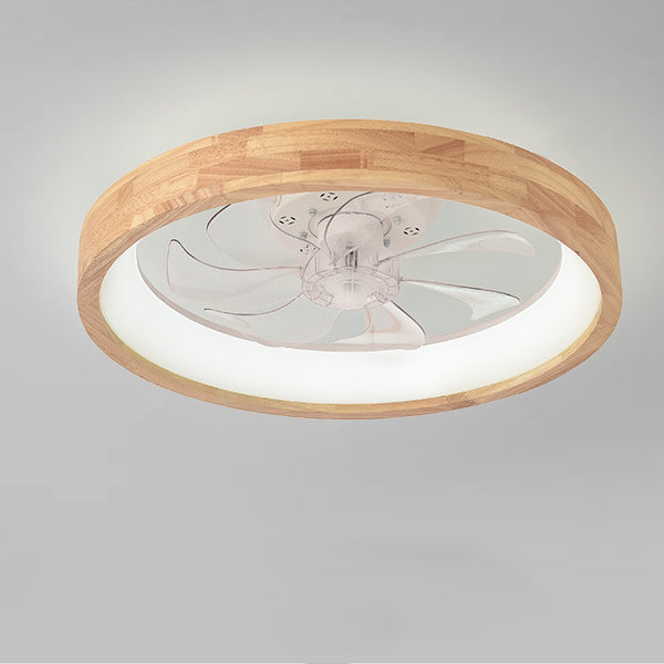 Traditional Japanese Solid Wood Iron Acrylic ABS Round