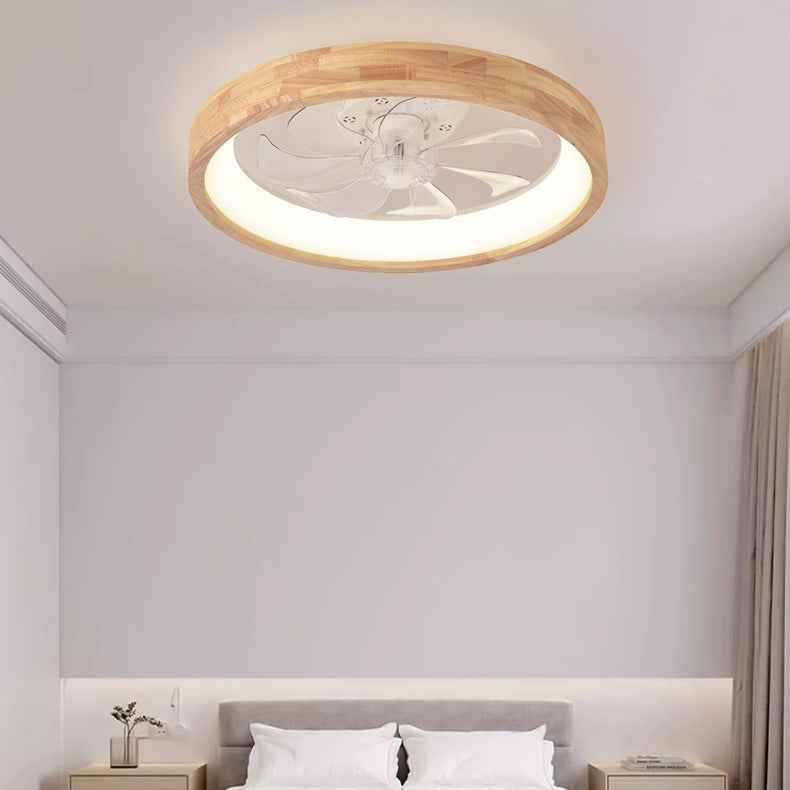 Traditional Japanese Solid Wood Iron Acrylic ABS Round